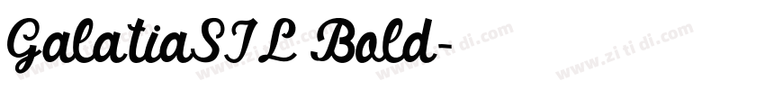 GalatiaSIL Bold字体转换